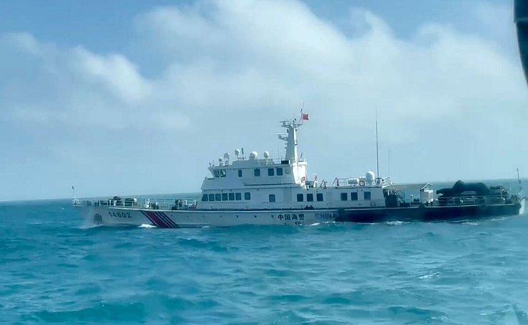 Die USA sehen in der chinesischen Übung eine grundlose Provokation. - © Uncredited/Taiwan Coast Guard/TAIWAN PRESIDENTIAL OFFICE via AP/dpa