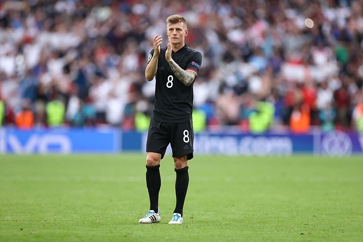 Bei der EM 2021 schied Kroos mit der DFB-Auswahl im Achtelfinale in England aus. - &copy; Christian Charisius/dpa