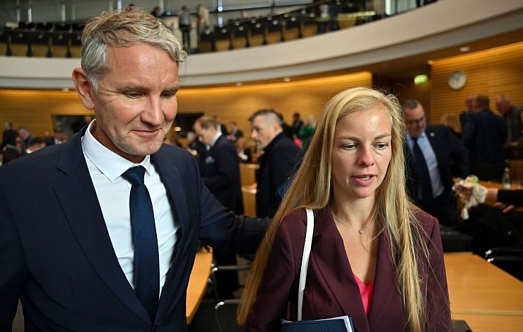Die AfD-Kandidatin fiel bei der Präsidentenwahl durch - © Martin Schutt/dpa