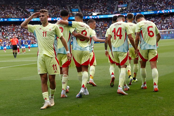 Fermin Lopez erzielte zwei Tore. - &copy; Aurelien Morissard/AP/dpa