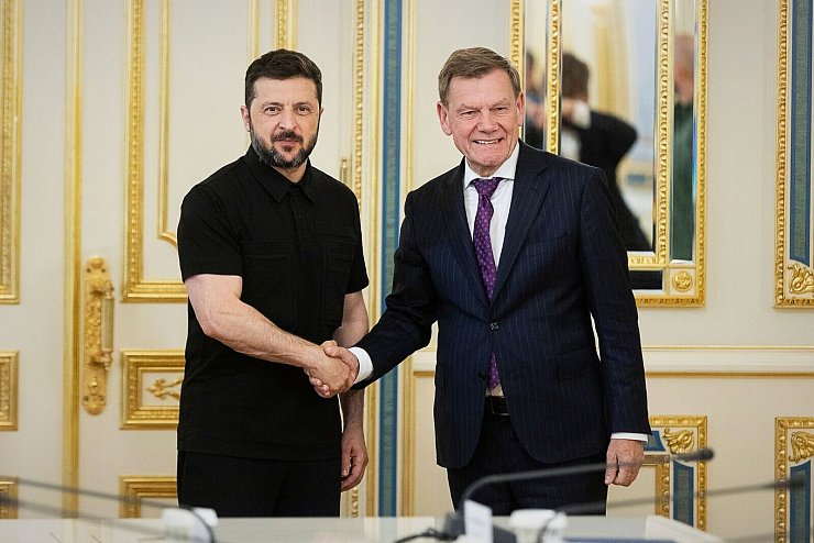 Selenskyj dankt Deutschland für die Unterstützung. - © Uncredited/Ukrainian Presidential Press Office via AP/dpa