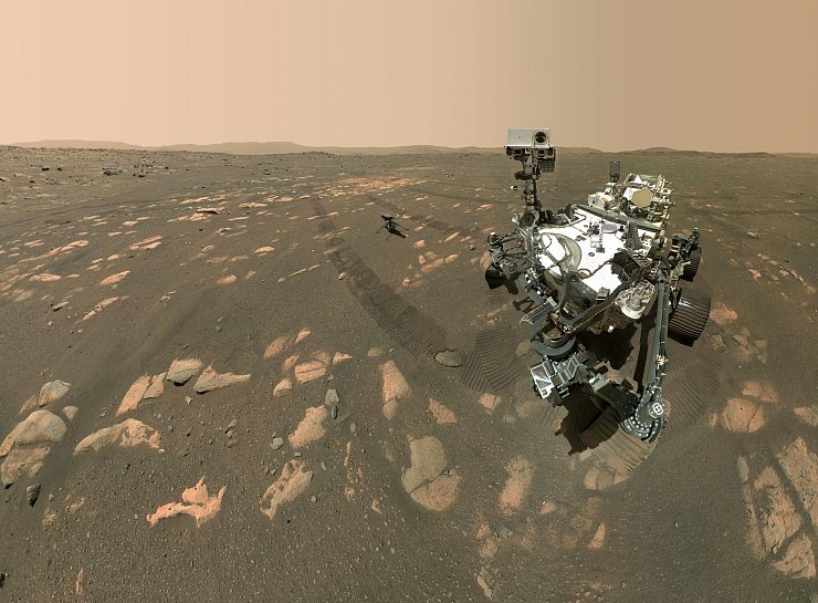 Der Mars-Rover «Perseverance» erforscht den «Roten Planeten» nach Hinweisen auf früheres mikrobielles Leben (Archivfoto). - © --/NASA/JPL-Caltech/MSSS/dpa