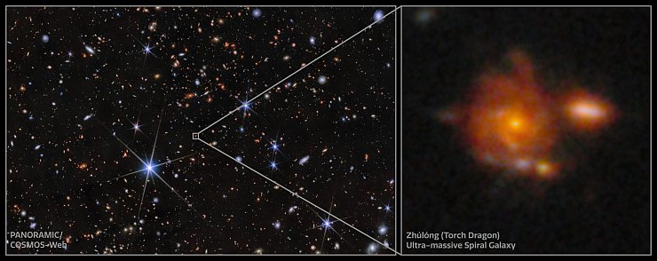 Zhúlóng enthält gut definierte Spiralarme, einen zentralen Bulge und eine große Sternentstehungsscheibe. - © -/NSF\'s NOIRLab/dpa