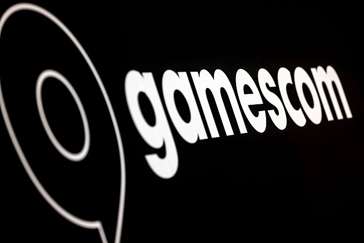 Das Gamescom-Logo wird auch künftig auf dem Kölner Messegelände zu sehen sein. - © Oliver Berg/dpa