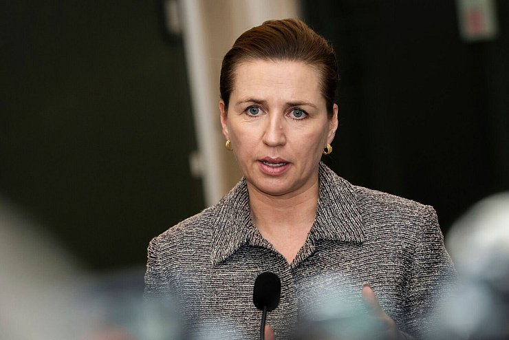 Spricht von einem Anschlag: Dänemarks Regierungschefin Mette Frederiksen. - © Emil Nicolai Helms/Ritzau Scanpix Foto/dpa