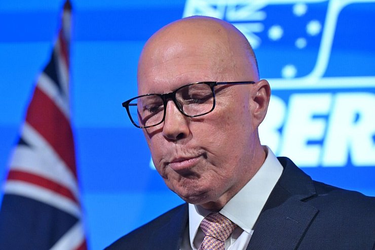 Der Trump-Effekt gereichte dem glücklosen Oppositionsführer Peter Dutton nicht zum Vorteil. (Archivbild) - © Mick Tsikas/AAP/dpa