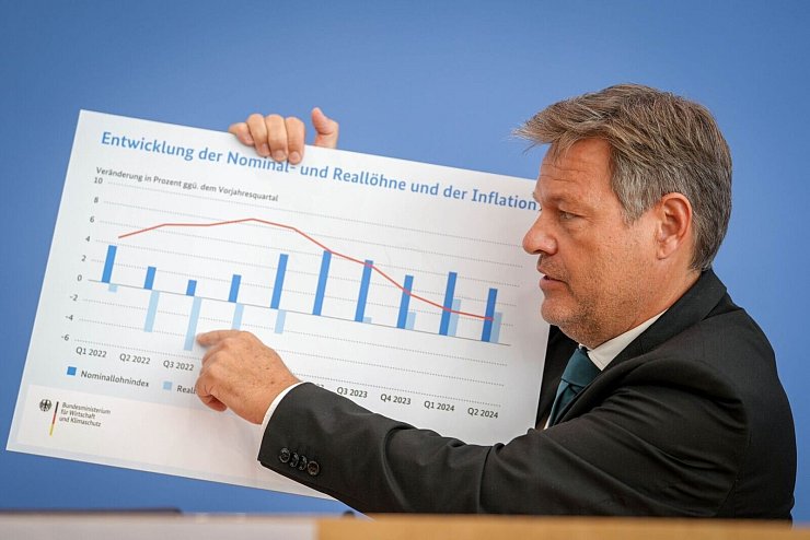 Habeck betonte, die Bundesregierung habe bereits viele Fortschritte gemacht, auch wenn es in der aktuellen Situation weiter viele Herausforderungen gebe. - © Kay Nietfeld/dpa