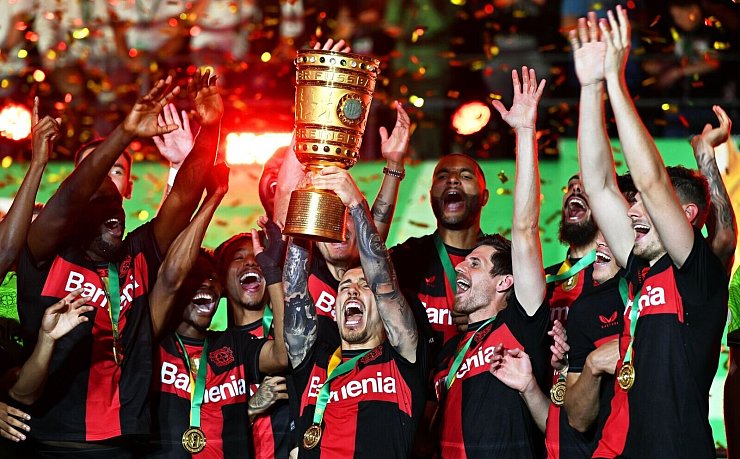 F&uuml;r den Titelverteidiger Bayer Leverkusen war im Pokal l&auml;ngst nicht immer alles gut. - &copy; Federico Gambarini/dpa