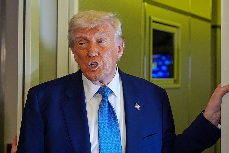 Trump erhebt Anspruch auf den Gazastreifen. (Archivbild) - © Alex Brandon/AP/dpa