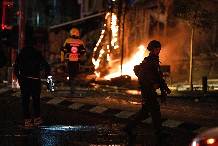 Auch Israel wird beschossen. - © Ilia Yefimovich/dpa