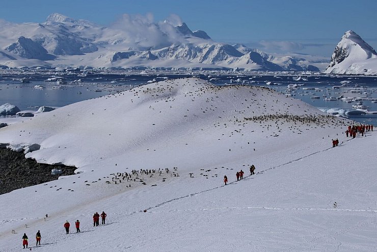 Einige Experten sagen, der Tourismus in der Antarktis müsse stärker reguliert werden. - © Anne Hardy/dpa