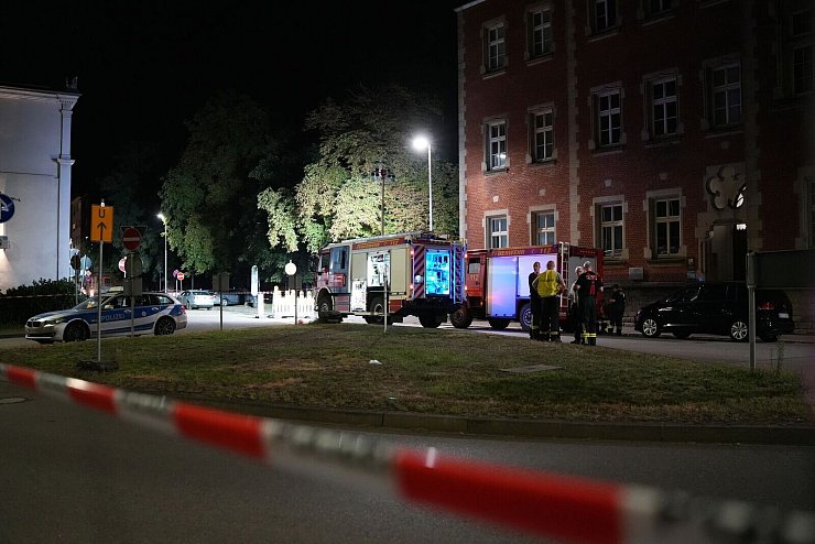 Der mutmaßliche Täter wurde zweimal getroffen. - © Patrick von Frankenberg/dpa