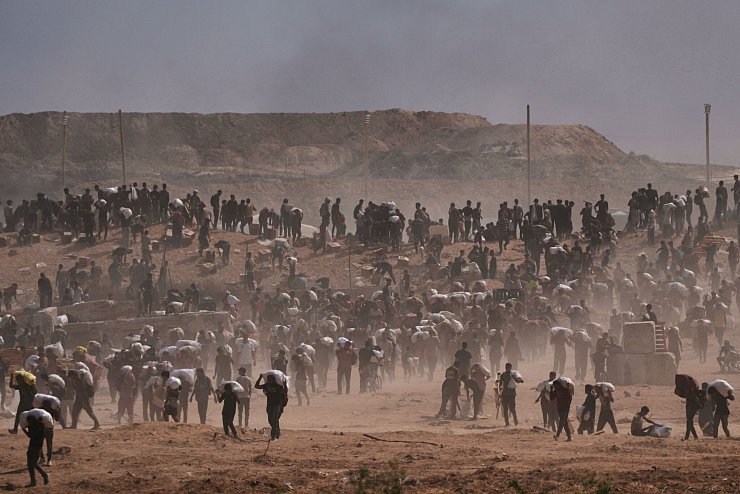 UN-Angaben zufolge droht in Gaza eine Hungersnot. (Archivbild) - © Abdel Kareem Hana/AP/dpa