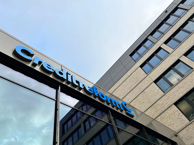 Blick auf die Creditreform-Zentrale in Neuss. - © Wolf von Dewitz/dpa