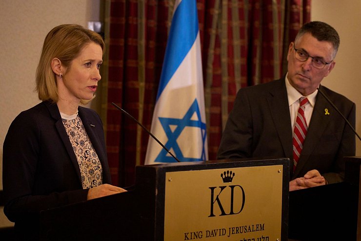 Die EU-Außenbeauftragte Kaja Kallas verhandelte zuletzt mit dem israelischen Außenminister Gideon Saar. (Archivbild) - © Leo Correa/AP/dpa