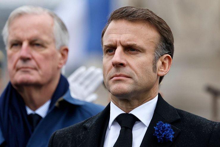 Präsident Macron hatte auf Barniers Verhandlungsgeschick gesetzt - vergeblich (Archivbild). - © Ludovic Marin/POOL AFP/AP/dpa
