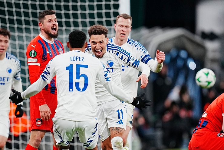 In Kopenhagen rannte der 1. FC Heidenheim zunächst einem Rückstand hinterher. - © Liselotte Sabroe/Ritzau Scanpix Foto/AP/dpa