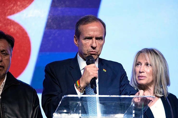 Gegenkandidat Jorge «Tuto» Quiroga hat die Stichwahl verloren. - © Juan Karita/AP/dpa