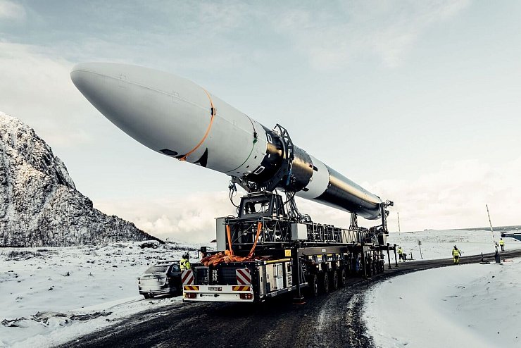 Die Rakete von Isar Aerospace. (Handout) - © Wingmen Media/Isar Aerospace/dpa