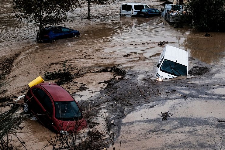 Wassermassen in Spanien - © Gregorio Marrero/AP