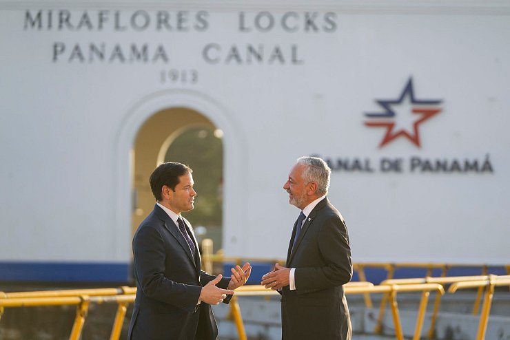 US-Außenminister Marco Rubio war erst vor wenigen Tagen in Panama zu Besuch. (Archivbild) - © Mark Schiefelbein/POOL AP/dpa