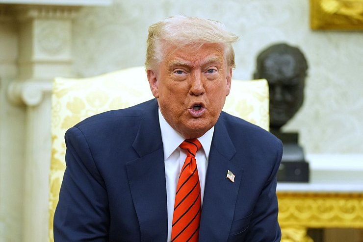 Trump will niedrigere Zinsen. (Archivbild) - © Evan Vucci/AP/dpa