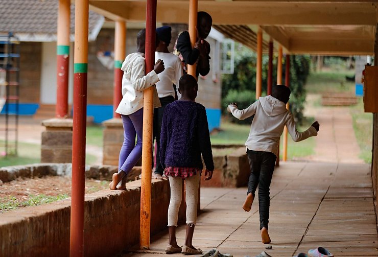 In diesem Waisenhaus in Kenia leben HIV-infizierte Kinder, deren Eltern an der Krankheit gestorben sind. - © Brian Inganga/AP/dpa
