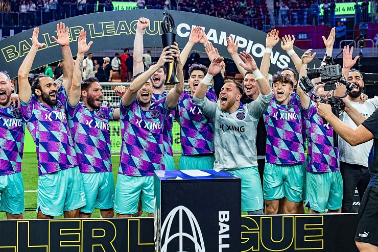 Das Team von Streets United war der Sieger der ersten Saison der Baller League, nun geht die Liga in ihre zweite Saison. - &copy; Bahho Kara/Eibner-Pressefoto/Bahho Kara/dpa