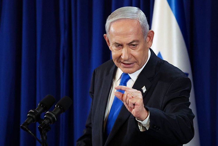 Netanjahu will die gesamte Hamas-Führung zur Strecke bringen. - © Nir Elias/Pool REUTERS/AP