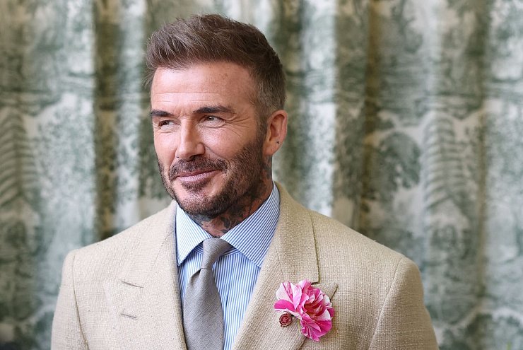 David Beckham traf den König. - © Toby Melville/PA Wire/dpa