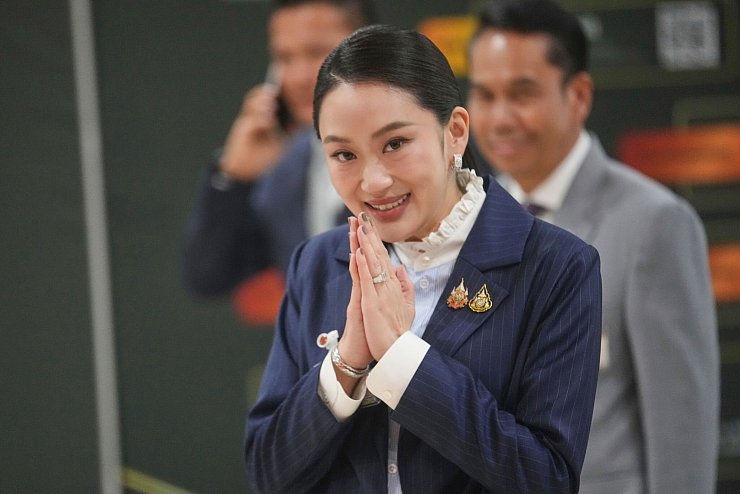 Paetongtarn Shinawatra war im Rahmen des Konflikts vom Amt suspendiert worden. (Archivbild) - © Sakchai Lalit/AP/dpa
