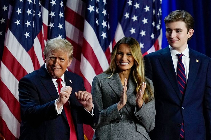 Barron ist das einzige gemeinsame Kind von Donald Trump und First Lady Melania. (Archivbild) - © Julia Demaree Nikhinson/AP
