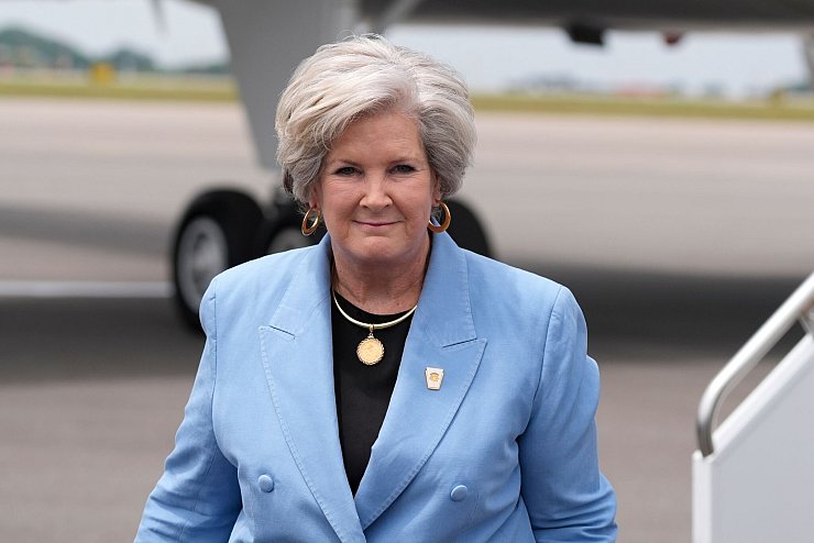 Susie Wiles soll Trumps Stabchefin im Weißen Haus werden. (Archivbild) - © Alex Brandon/AP/dpa