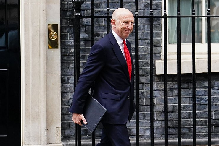 London kündigt neue Flugabwehrraketen für die Ukraine an. - © Jordan Pettitt/PA Wire/dpa