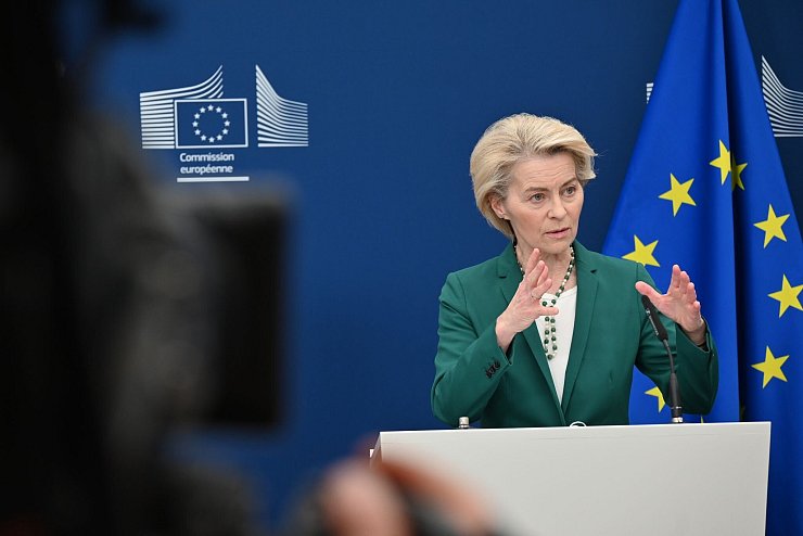 Ursula von der Leyen betonte, Europa sei immer bereit für ein gutes Abkommen. (Archivbild) - © Anna Ross/dpa