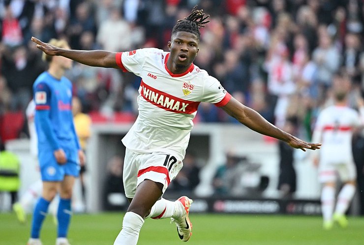 Stürmer El Bilal Touré ist aktuell von Atalanta Bergamo an den VfB Stuttgart ausgeliehen. - © Marijan Murat/dpa
