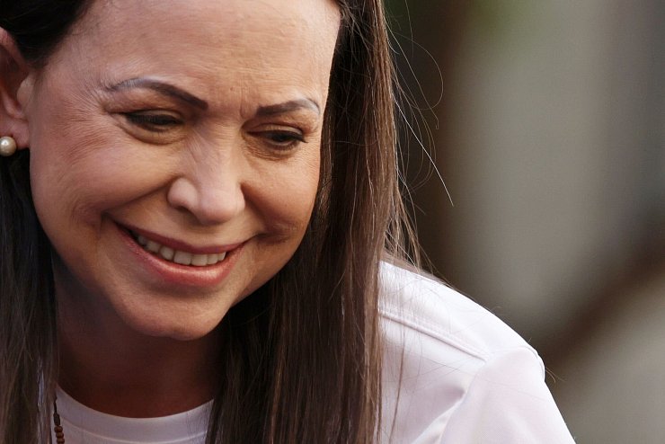 Machado gilt als Widersacherin von Präsident Maduro. (Archivbild) - © Jesus Vargas/dpa