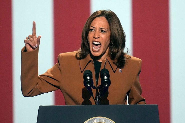 Inmitten der Show und Folklore im US-Wahlkampf zwischen Kamala Harris und ihrem Kontrahenten Donald Trump geht manchmal unter, was alles auf dem Spiel steht bei dieser Abstimmung. (Archivbild) - © Paul Sancya/AP/dpa