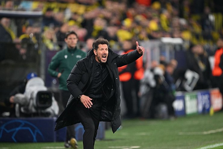 Kein guter Tag für Atlético Madrid und Coach Diego Simeone. - © Federico Gambarini/dpa