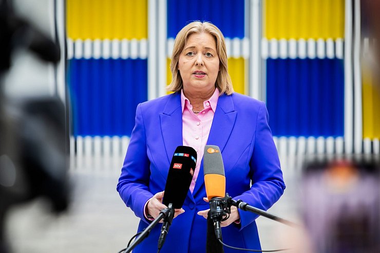Sozialministerin Bas ist zuständig für die Umsetzung der geplanten Bürgergeld-Reform. (Archivbild) - © Christoph Soeder/dpa