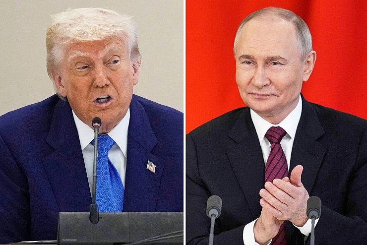 Der Kreml hat bestätigt, dass Präsident Wladimir Putin in den kommenden Tagen zu einem Treffen mit seinem US-Kollegen Donald Trump bereit ist. (Archivbild) - © Brandon/Bednyakov/AP/dpa