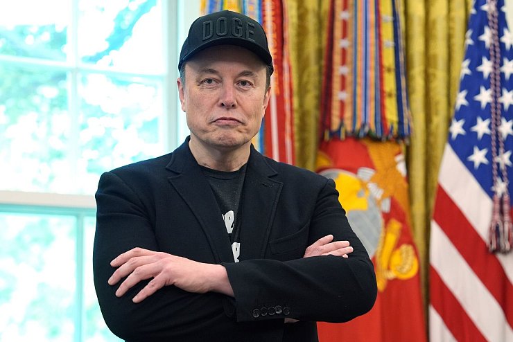 Will eine eigene Partei aufbauen: Elon Musk. - © Evan Vucci/AP/dpa