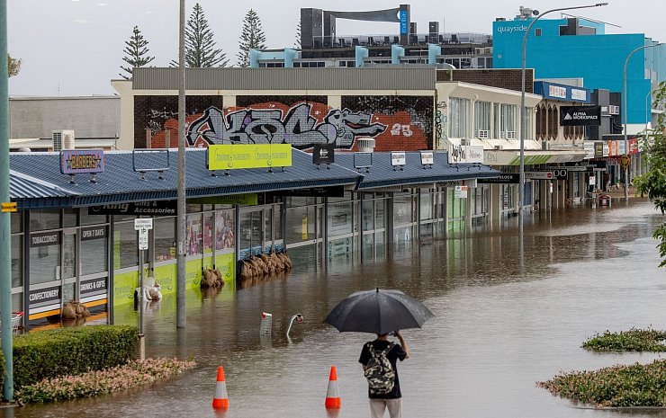 Meteorologen sagten weitere Regenfälle voraus. - © Lindsay Moller/AAP/dpa