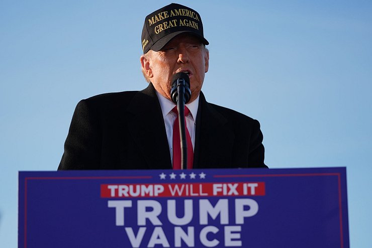 Trump zeichnet ein düsteres Bild der USA. (Archivbild) - © Evan Vucci/AP