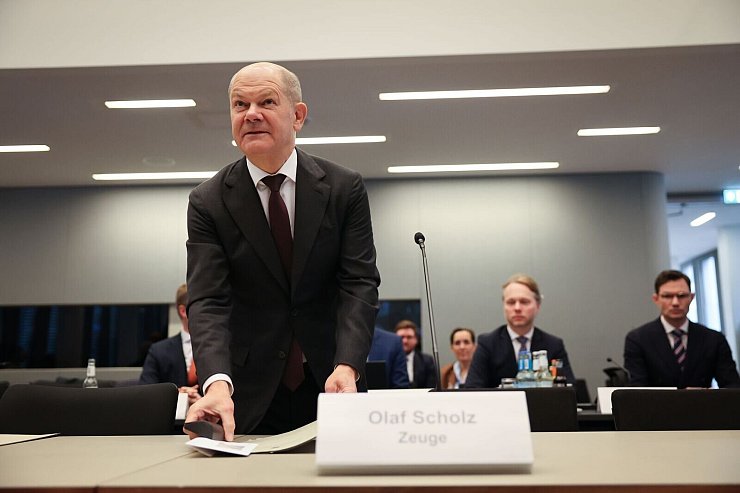 Olaf Scholz sagt erneut im Cum-Ex-Untersuchungsausschuss aus - © Christian Charisius/dpa