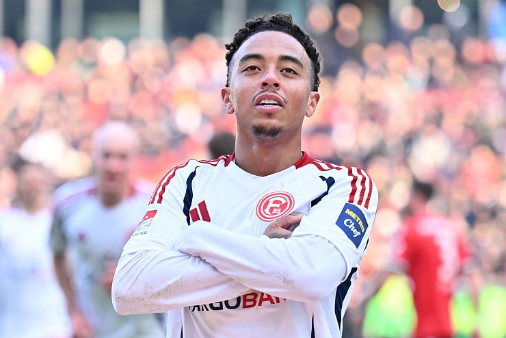 Van Brederodes Tor genügt Fortuna Düsseldorf in Hannover nicht. - © Swen Pförtner/dpa
