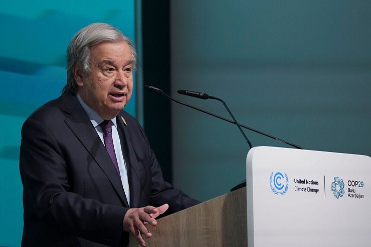 UN-Chef Guterres fand mahnende Worte: «Zusagen müssen schnell zu Bargeld werden.» - © Peter Dejong/AP