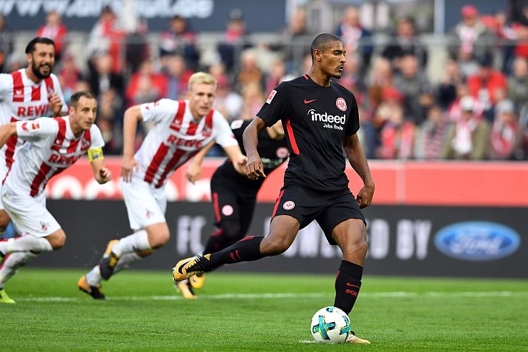 Sébastien Haller war am 20. September 2017 der letzte Siegtorschütze von Eintracht Frankfurt bei einem Bundesliga-Auswärtsspiel gegen den 1. FC Köln. (Archivbild) - © picture alliance / Federico Gambarini/dpa