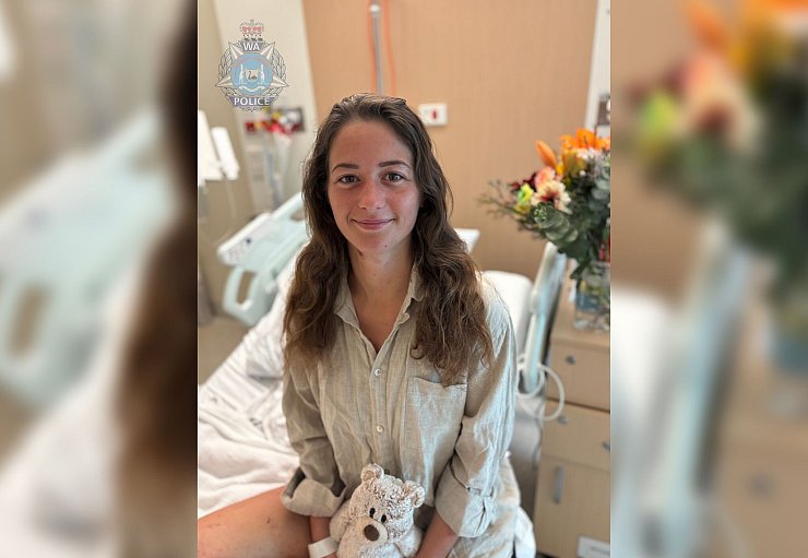 Carolina Wilga wurde mehrere Tage im Krankenhaus in Perth behandelt. - © Supplied/WESTERN AUSTRALIA POLICE/AAP Image/dpa