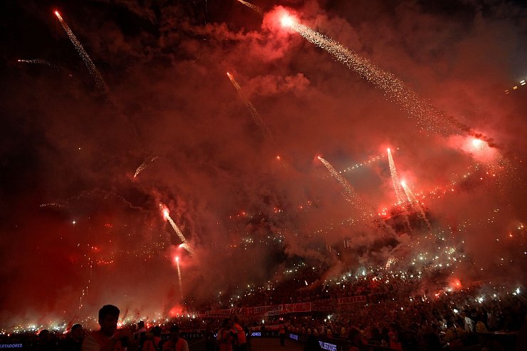 Das nächste Spiel muss River Plate ohne Zuschauer bestreiten. - © Gustavo Garello/AP/dpa